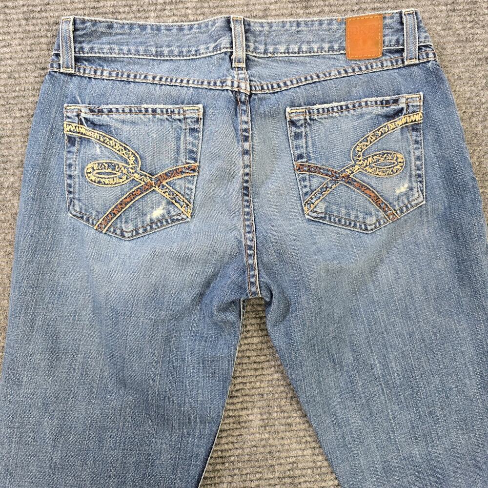 BKE Stella Jeans Womens 29x33 Blue Low Rise Bootcut Y2K Stretch Tall - Picture 5 of 10